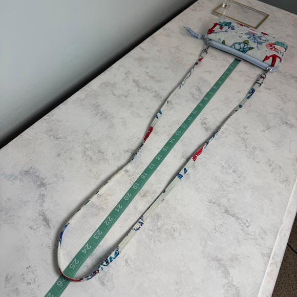 Vera Bradley RFID All In One Crossbody Wristlet Wallet Anchors Aweigh - Picture 10 of 12